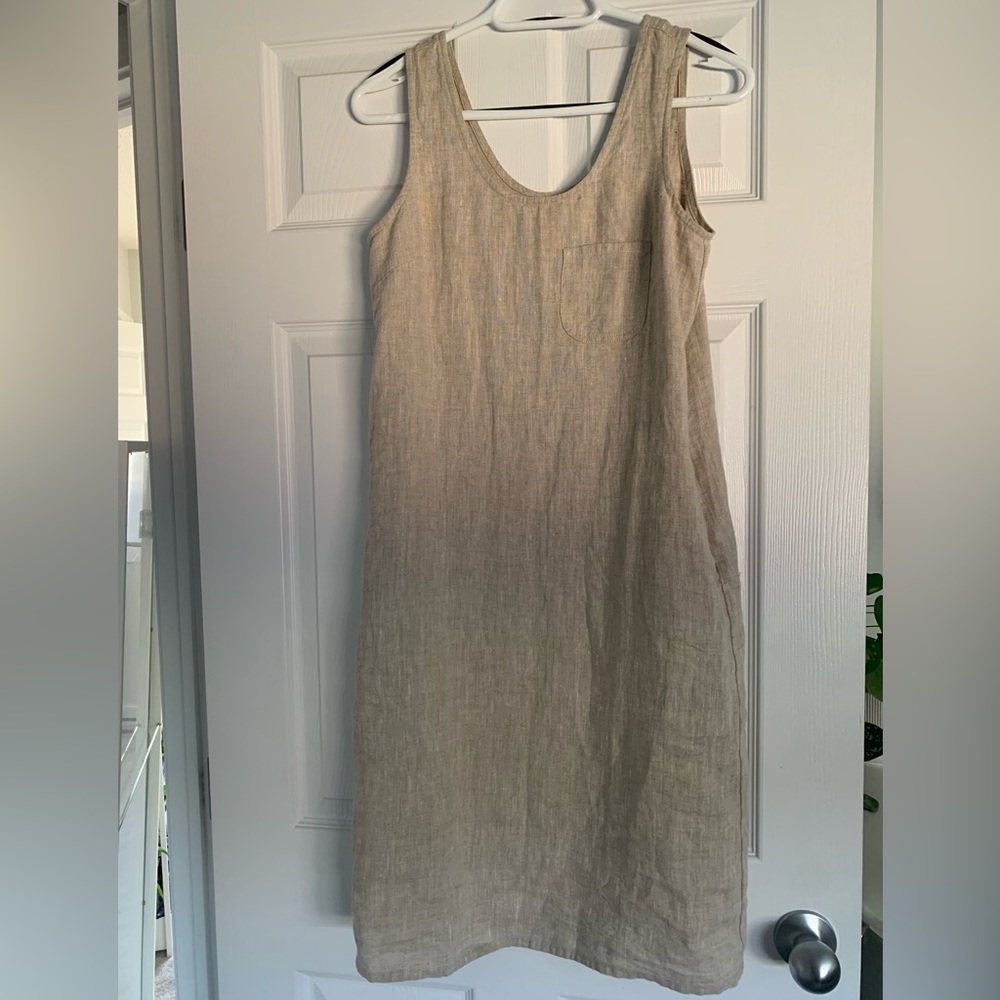 Not Perfect Linen - Sicily Dress in Beige